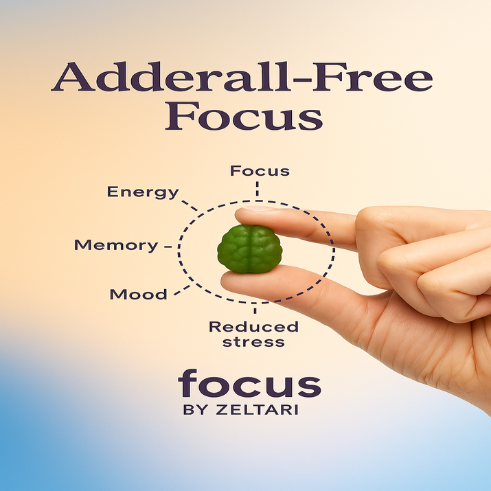 Focus Gummies - L-Tyrosine, Vitamin B12 & Lion's Mane