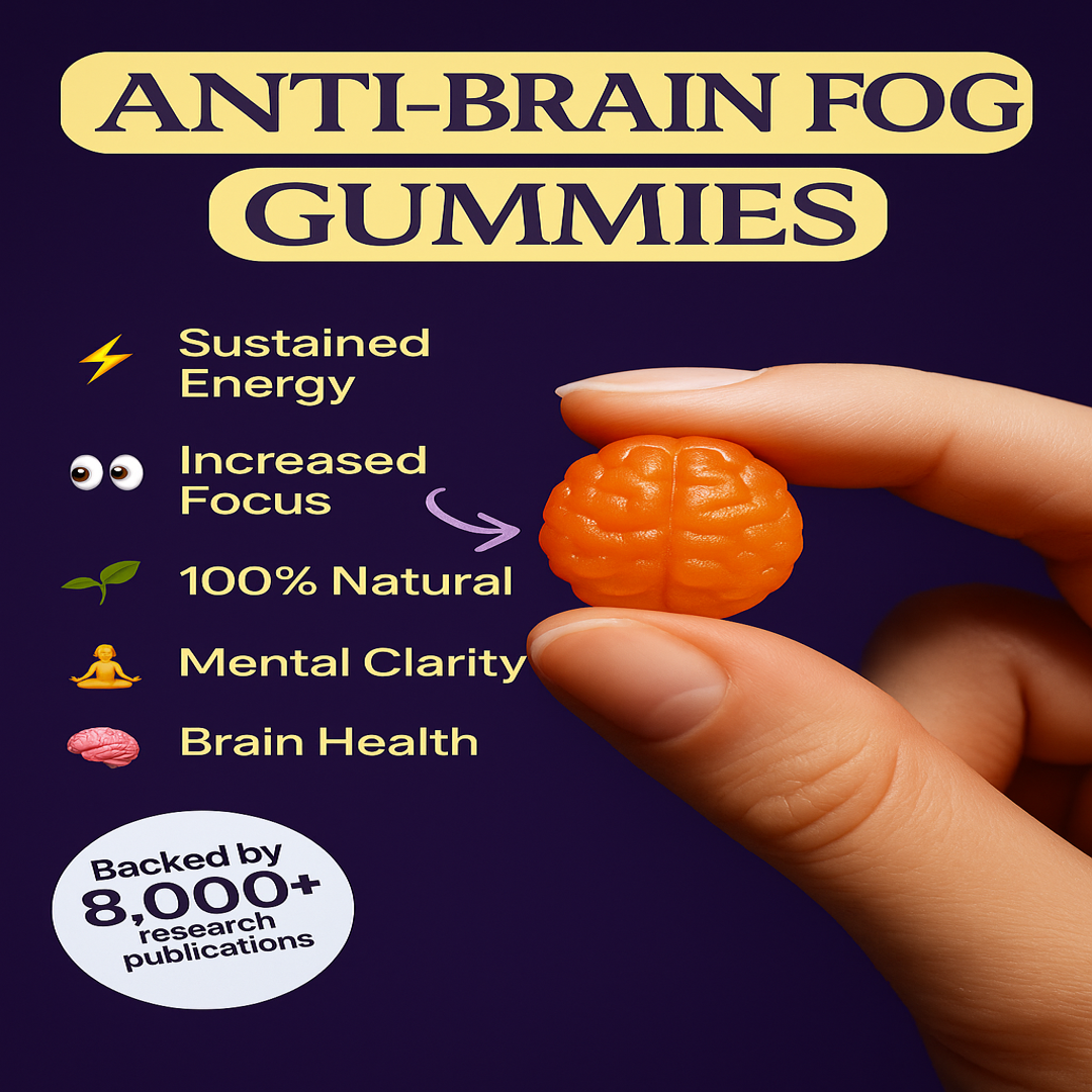 Focus Gummies - L-Tyrosine, Vitamin B12 & Lion's Mane