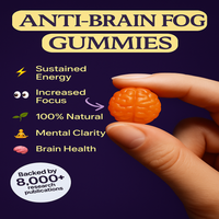 Focus Gummies - L-Tyrosine, Vitamin B12 & Lion's Mane